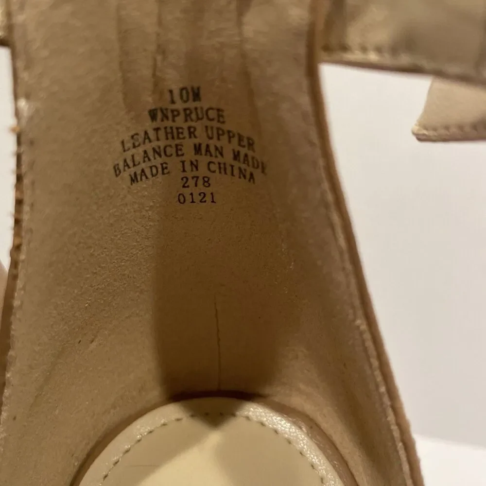 Nine West Leather Ankle Strap Spruce Color Sandals Size 10M
